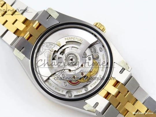 0418 Effortless DateJust 36 126233 Clean 1:1 Best Edition 904L Steel YG Textured Diamonds Dial on SS YG Jubilee Bracelet VR 1500